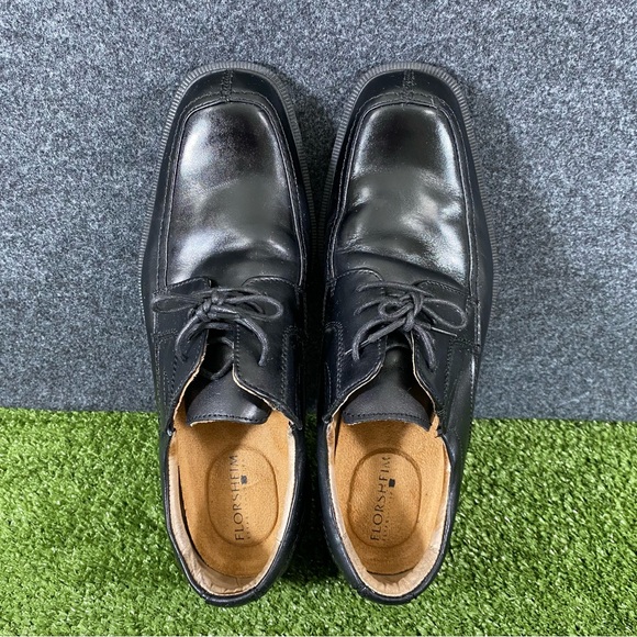 Florsheim Shoes Mens 9D Billings Split Moc Toe Oxford Black Leather 13113-001 main image 5
